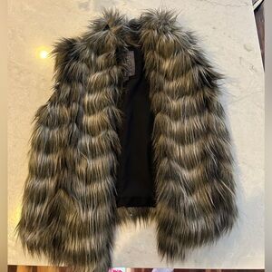 Vintage GUESS fur vest